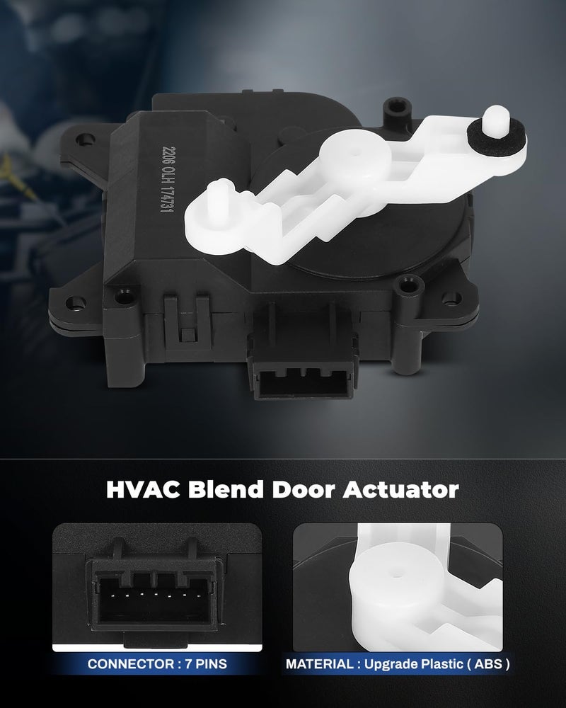 LUJUNTEC Blend Door Actuator Replaces 604-0885 Replacement for Honda for Odyssey 2005-2010,for Honda for Ridgeline 2006-2014, Air Door Actuator, HVAC Blend Control Actuator - Image 1